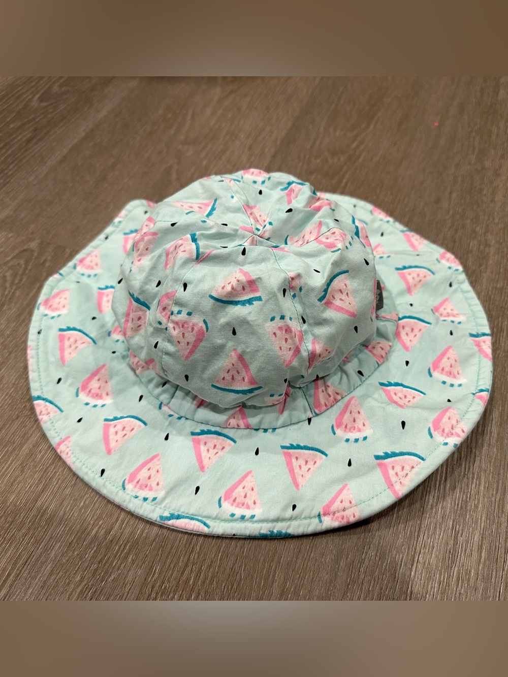 Jan & Jul Kids Watermelon Print Sun Hat - Mint Pink